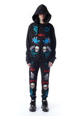 patch-embellished hoodie