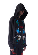 patch-embellished hoodie