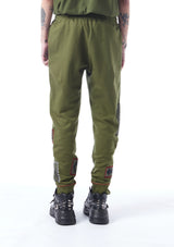 patch-detailed track pants