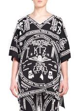 KTZ CAPSULE COLLECTION CHURCH PRINT CREPE KAFTAN T-SHIRT