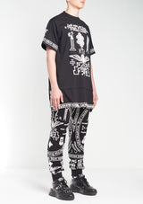 KTZ CHURCH PRINT LONG APRON T-SHIRT