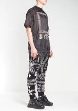 KTZ CHURCH PRINT NYLON APRON LONG T-SHIRT
