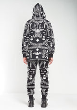 KTZ CAPSULE COLLECTION CHURCH PRINT SIDE ZIP HOODIE
