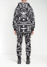 KTZ CAPSULE COLLECTION CHURCH PRINT SIDE ZIP HOODIE