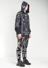 KTZ CHURCH PRINT EMBROIDERED SIDE ZIP HOODIE
