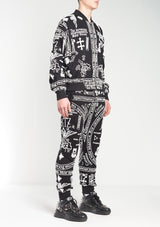 KTZ CAPSULE COLLECTION CHURCH PRINT BOMBER JACKET