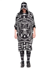 KTZ CAPSULE COLLECTION CHURCH PRINT HOODED KAFTEN