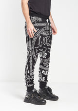 KTZ CHURCH PRINT DROP CROTCH JOGGING TROUSER