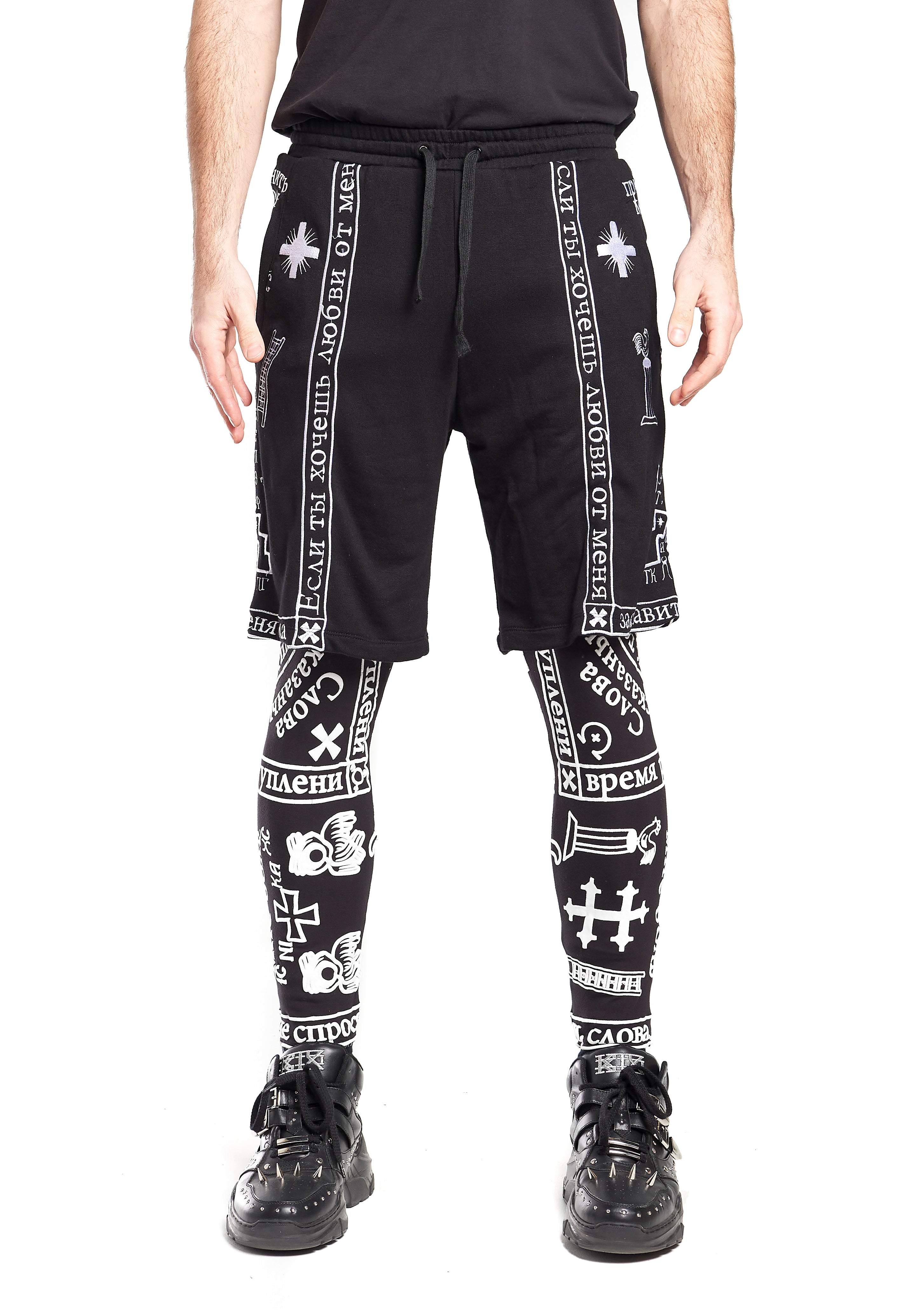 KTZ CAPSULE COLLECTION CHURCH PRINT LEGGING SHORT – KOKON TO ZAI LTD