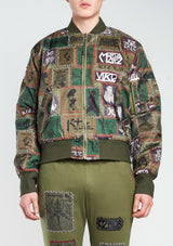 monster patch bomber jacket