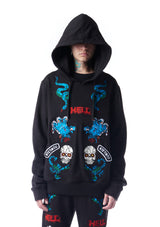 patch-embellished hoodie