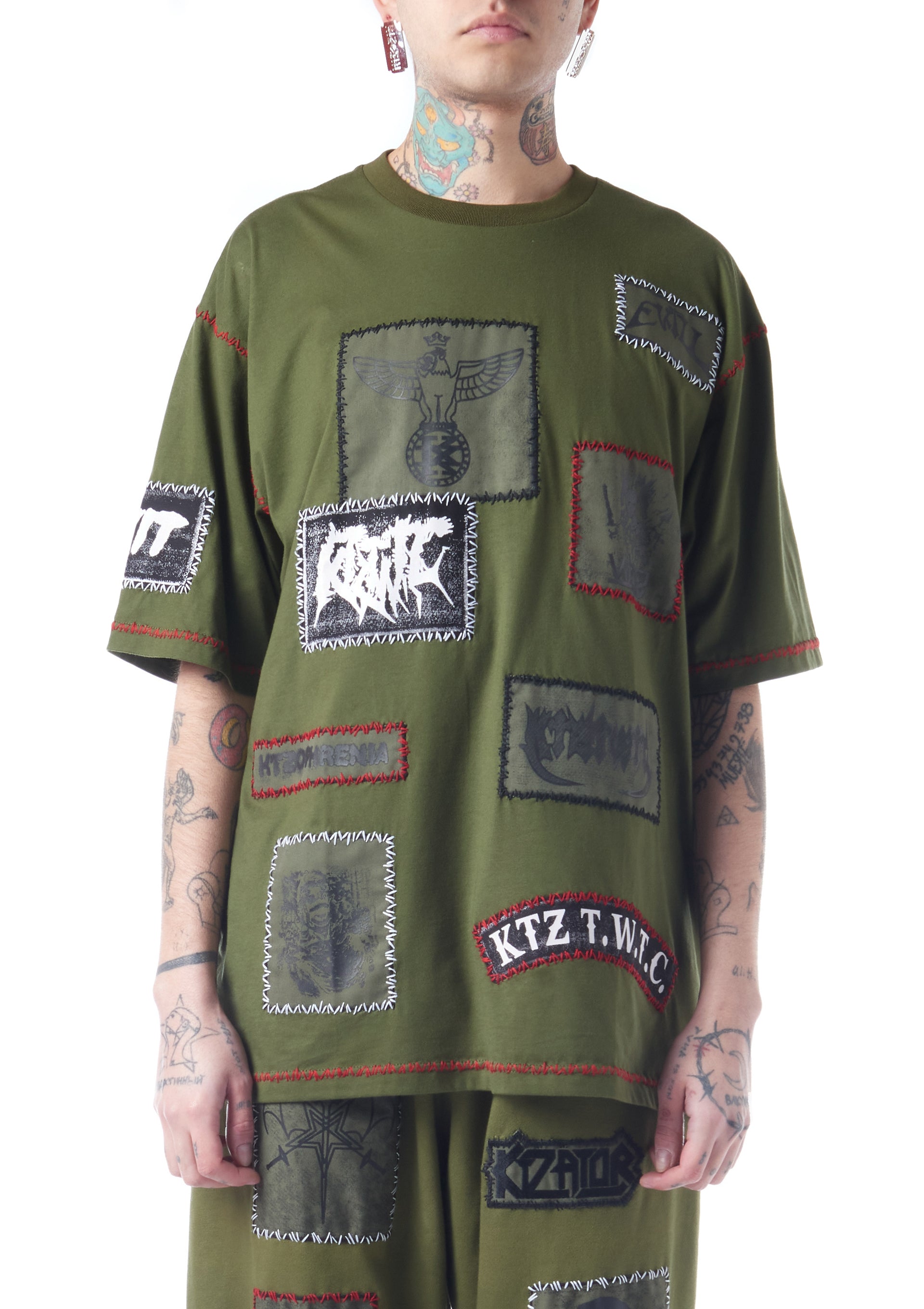 multi-patch T-shirt – KOKON TO ZAI LTD