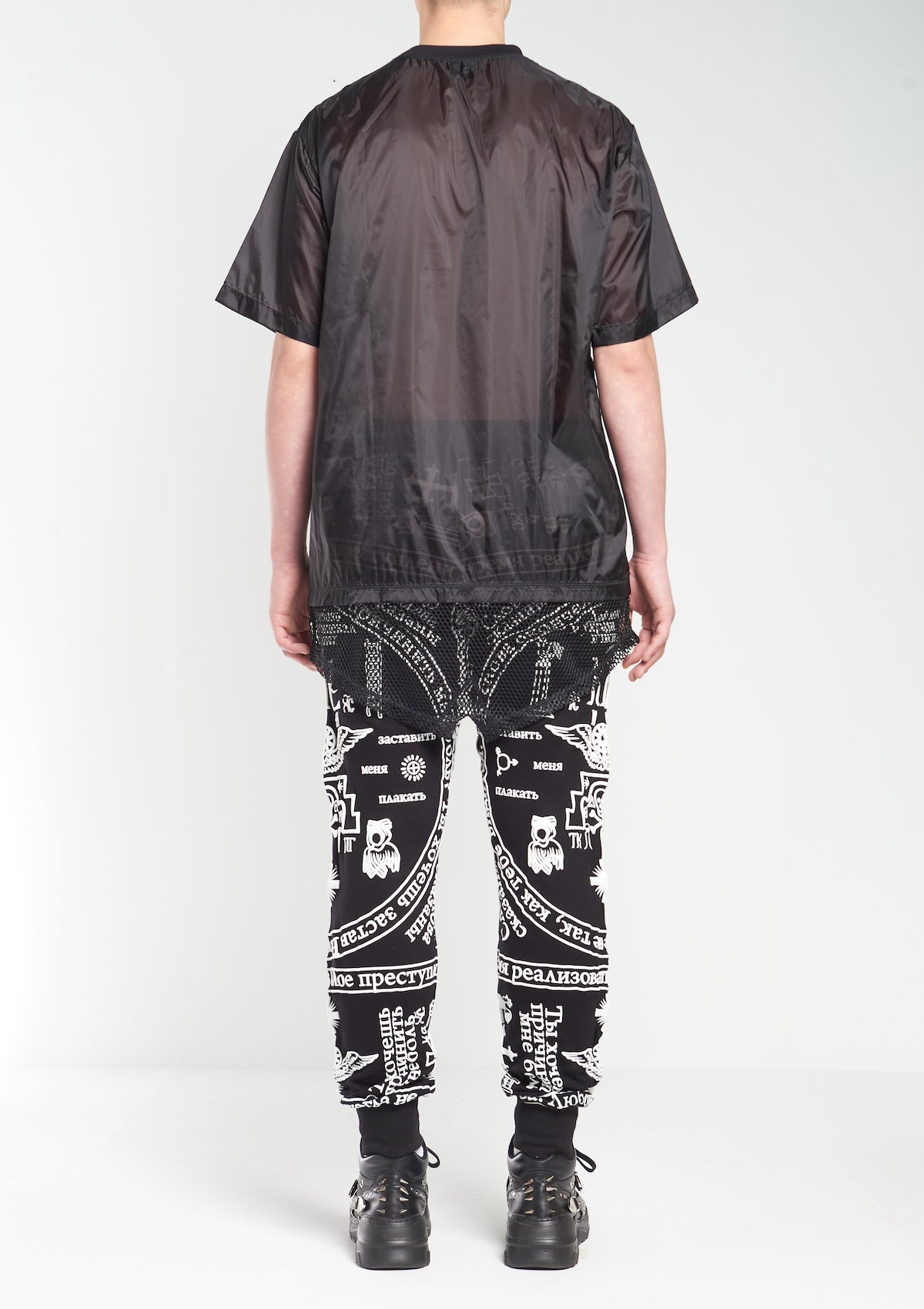 トップス chaisy style Apron Long T-shirts KTZ CHURCH PRINT NYLON APRON LONG T-SHIRT – KOKON TO ZAI LTD