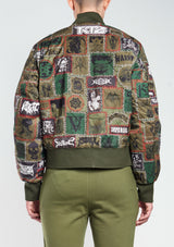 monster patch bomber jacket